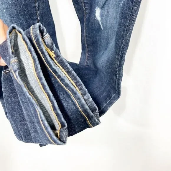 NWOT PAIGE “Hoxton Ankle” Heidi Deconstructed Jeans size 27